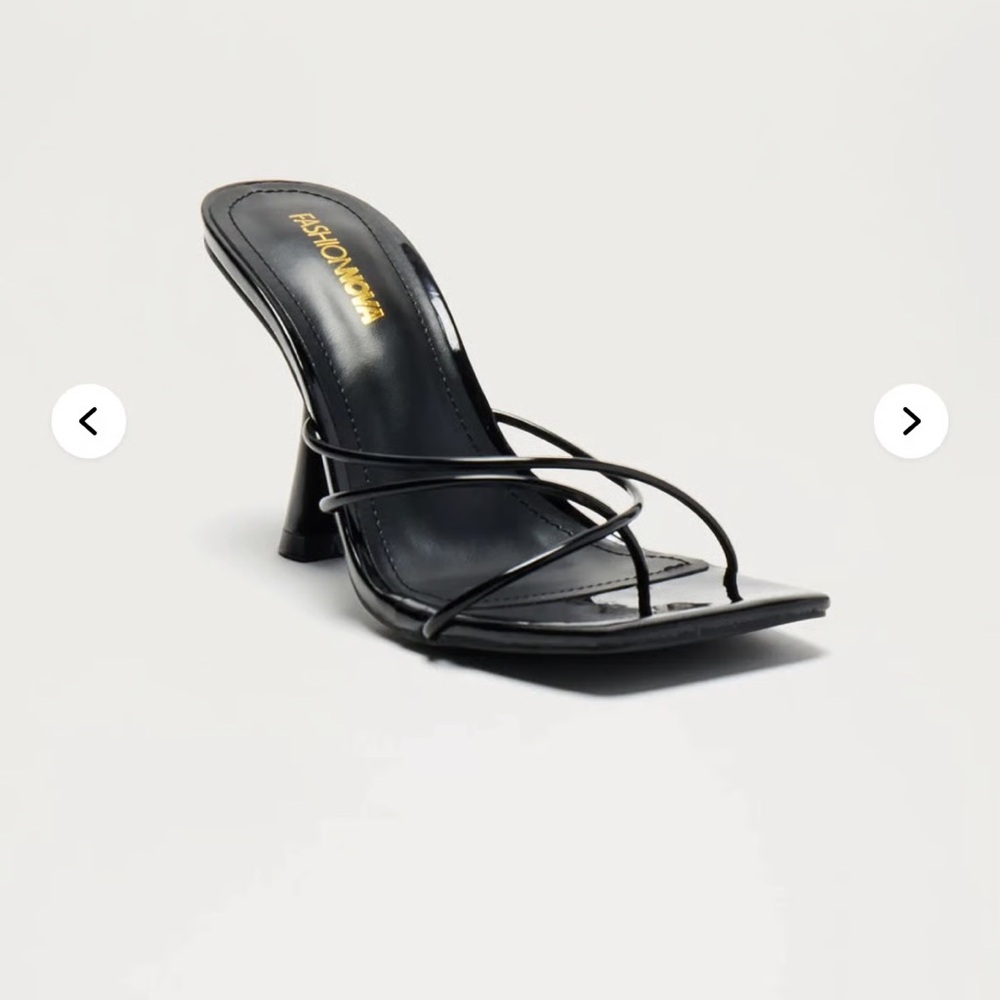 Fashion Nova Sleek Black Heels